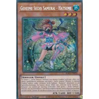 Geheime Sechs Samurai - Hatsume RA03-DE016 (Quarter Century Secret Rare)