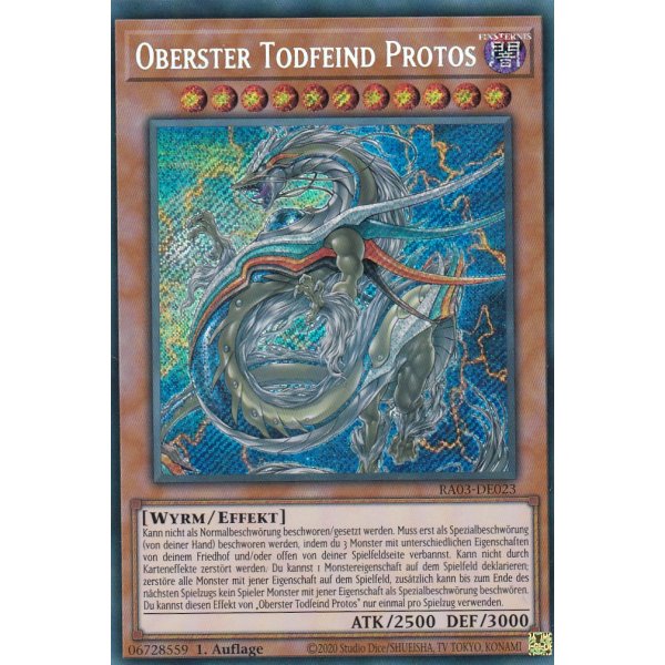 Oberster Todfeind Protos RA03-DE023 (Secret Rare)