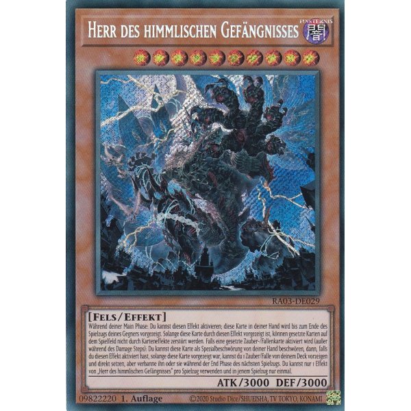 Yu-Gi-Oh! RA03-DE029 Herr Des Himmlischen Gefängni Produktbild-Vorschau 8