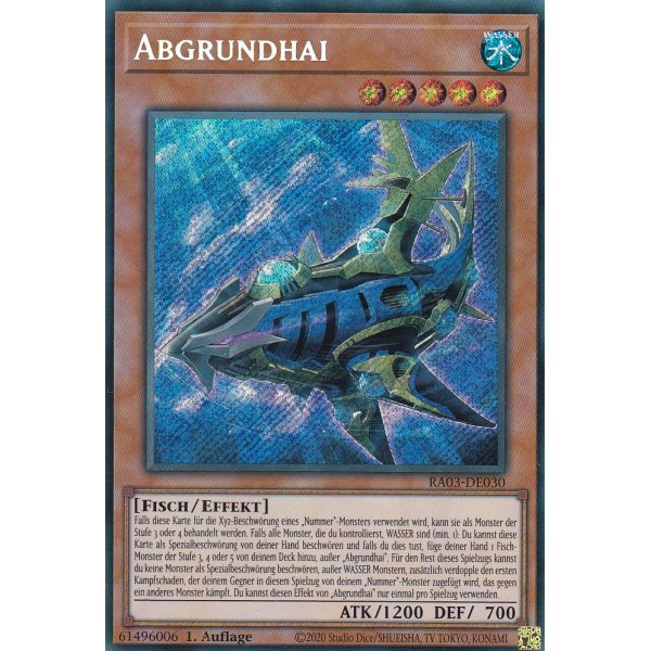 Abgrundhai RA03-DE030 (Platinum Secret Rare)