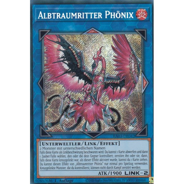 Albtraumritter Ph&ouml;nix RA03-DE042 (Secret Rare)