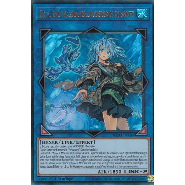 Eria, die Wasserverzaubererin in sanft RA03-DE047 (Ultra Rare)