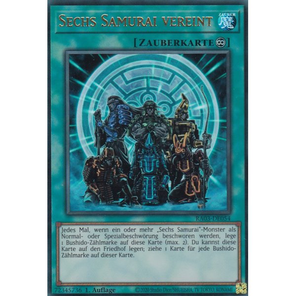 Sechs Samurai vereint RA03-DE054 (Ultra Rare)