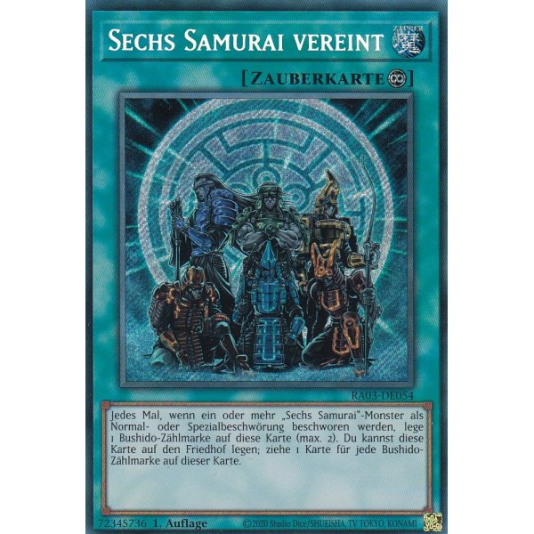 Sechs Samurai vereint RA03-DE054 (Secret Rare)