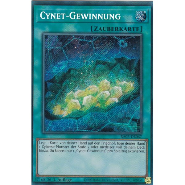 Cynet-Gewinnung RA03-DE067 (Secret Rare)