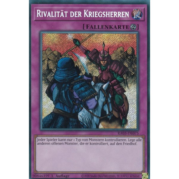 Rivalit&auml;t der Kriegsherren RA03-DE075 (Secret Rare)