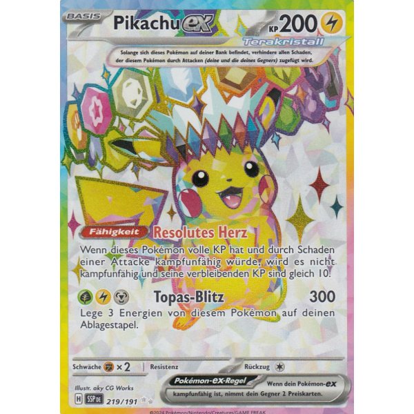 Pikachu-ex 219/191