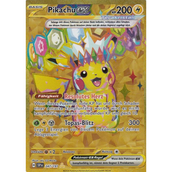 Pikachu-ex 247/191 Hyper Rare