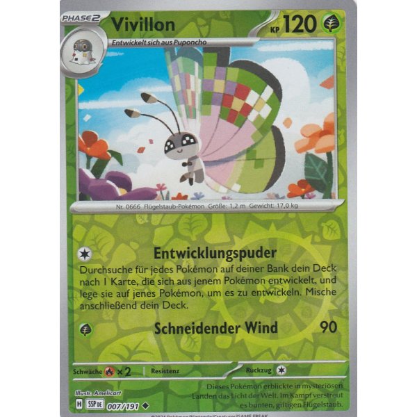 Vivillon 007/191 REVERSE HOLO