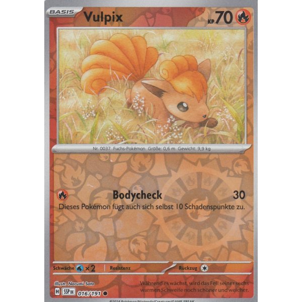 Vulpix 016/191 REVERSE HOLO
