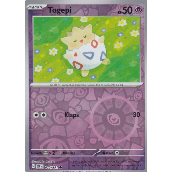 Togepi 070/191 REVERSE HOLO