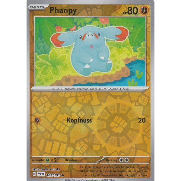 Phanpy 102/191 REVERSE HOLO