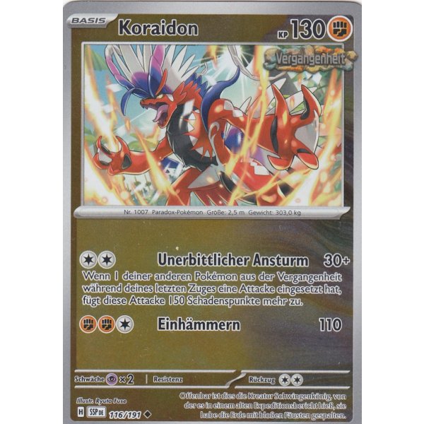 Koraidon 116/191 REVERSE HOLO