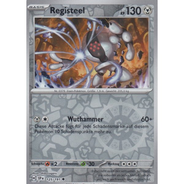 Registeel 125/191 REVERSE HOLO