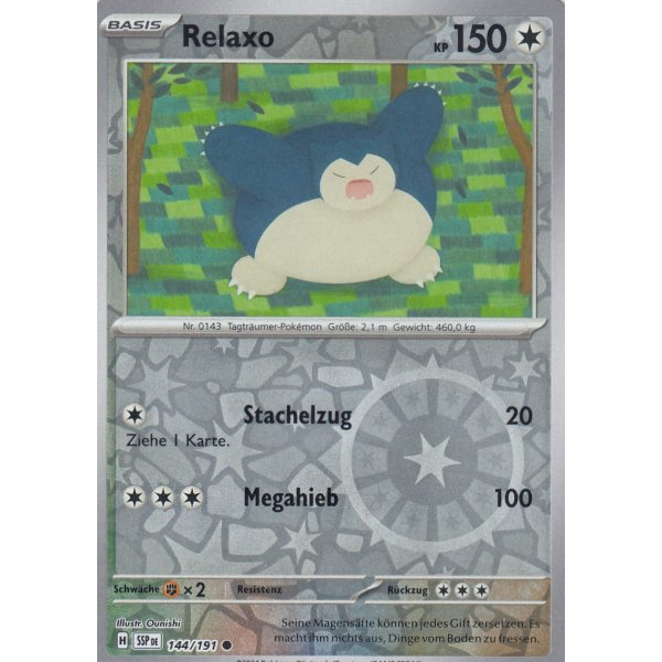 Relaxo 144/191 REVERSE HOLO
