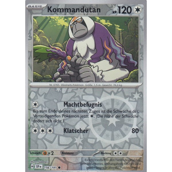 Kommandutan 156/191 REVERSE HOLO