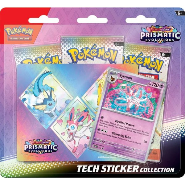 Scarlet &amp; Violet Prismatic Evolutions Tech-Sticker-Collection - Sylveon (englisch)