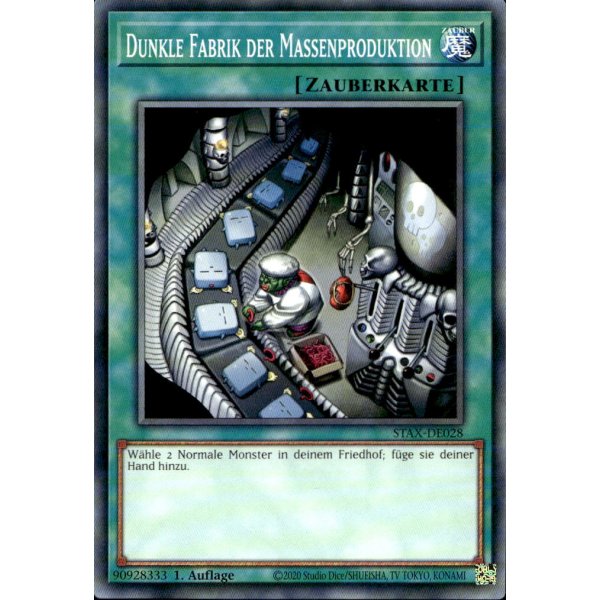 Dunkle Fabrik der Massenproduktion