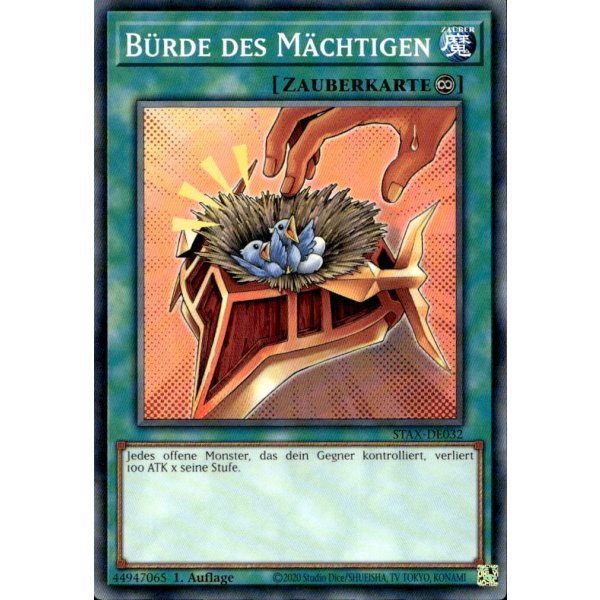 B&uuml;rde des M&auml;chtigen