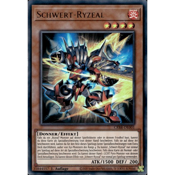 Schwert-Ryzeal CRBR-DE001 (Quarter Century Secret Rare)