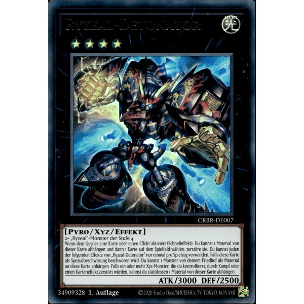 Ryzeal-Detonator CRBR-DE007 (Quarter Century Secret Rare)