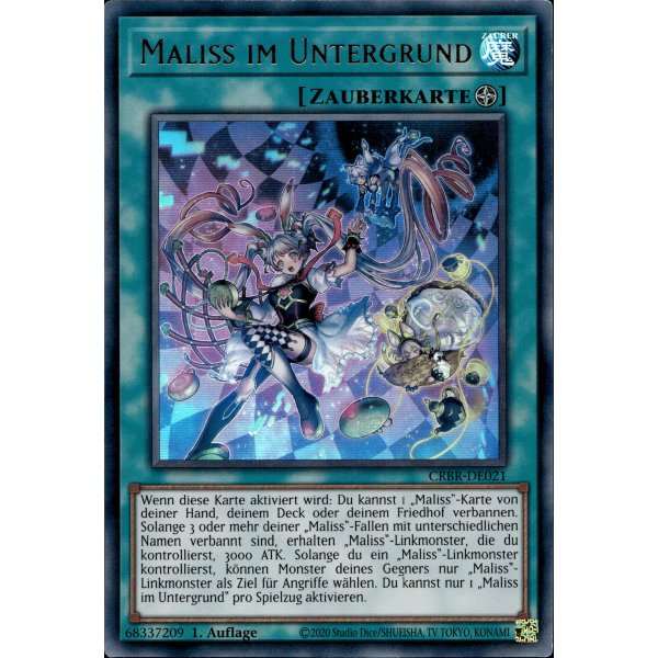Maliss im Untergrund CRBR-DE021 (Quarter Century Secret Rare)