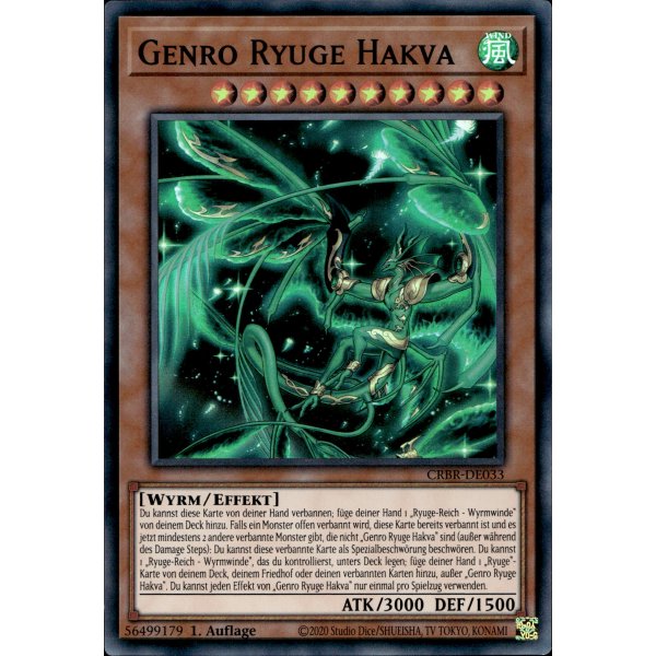 Genro Ryuge Hakva CRBR-DE033 (Super Rare)
