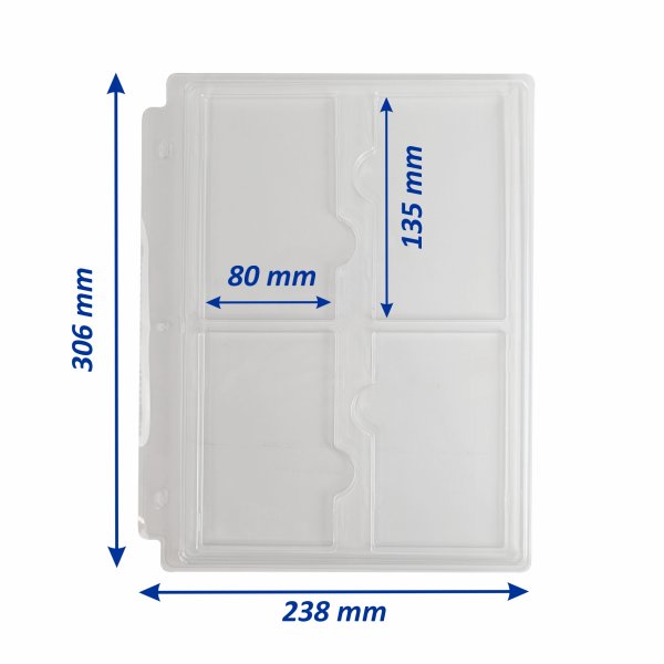 Arkero-G 4 Pocket Pages f&uuml;r PSA Grading Card Slabs