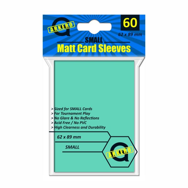 Arkero-G Matt Card Sleeves: Aqua (60 H&uuml;llen) mini
