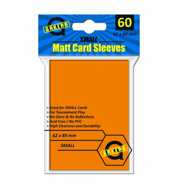 Arkero-G Matt Card Sleeves: Orange (60 H&uuml;llen) mini
