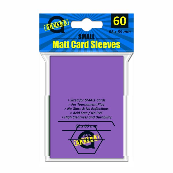 Arkero-G Matt Card Sleeves: Lila (60 H&uuml;llen) mini