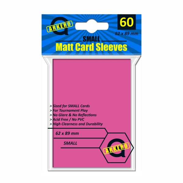 Arkero-G Matt Card Sleeves: Pink (60 H&uuml;llen) mini