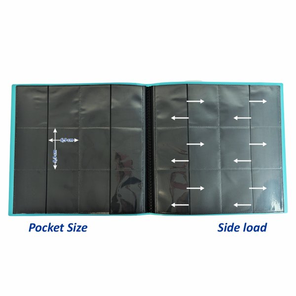 Arkero-G Premium 12-Pocket Card Binder (Tausch- &amp; Sammelalbum) - Aqua