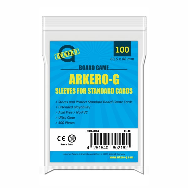 Arkero-G Standard-Sized Boardgame Sleeves (100 Kartenh&uuml;llen)