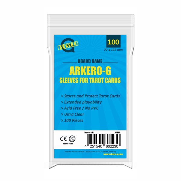 Arkero-G Tarot-Sized Boardgame Sleeves (100 Kartenh&uuml;llen)
