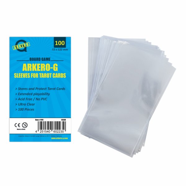 Arkero-G Tarot-Sized Boardgame Sleeves (100 Kartenh&uuml;llen)