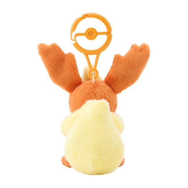 Pokemon Flamara Pl&uuml;sch Schl&uuml;sselanh&auml;nger mit Karabiner 8 cm