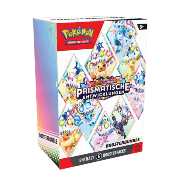 Karmesin &amp; Purpur Prismatische Entwicklungen Booster Bundle (deutsch)