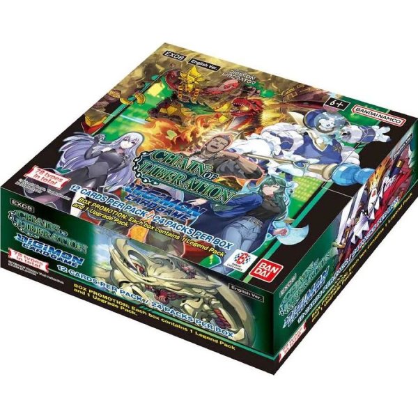 Digimon Card Game - Chain Of Liberation EX08 Booster Display (englisch)