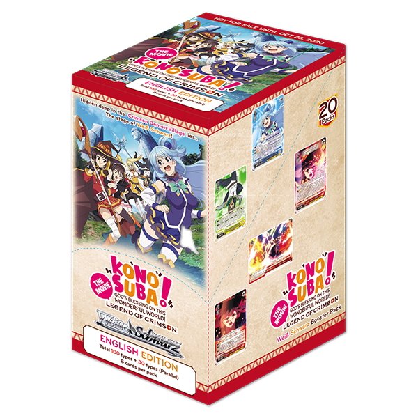 Wei&szlig; Schwarz - KONOSUBA Gods blessing on this wonderful world! Legend of Crimson - Booster Display (englisch)