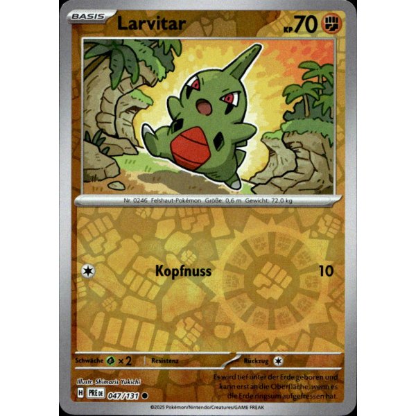 Larvitar 047/131 REVERSE HOLO