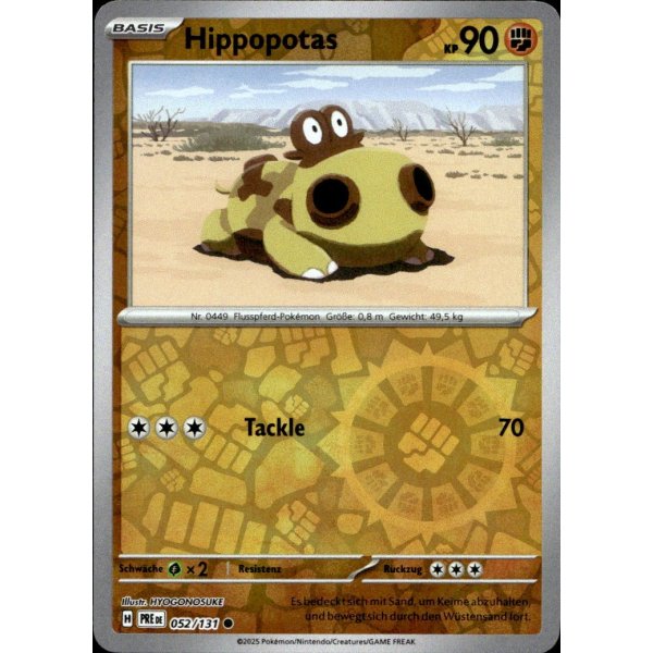 Hippopotas 052/131 REVERSE HOLO