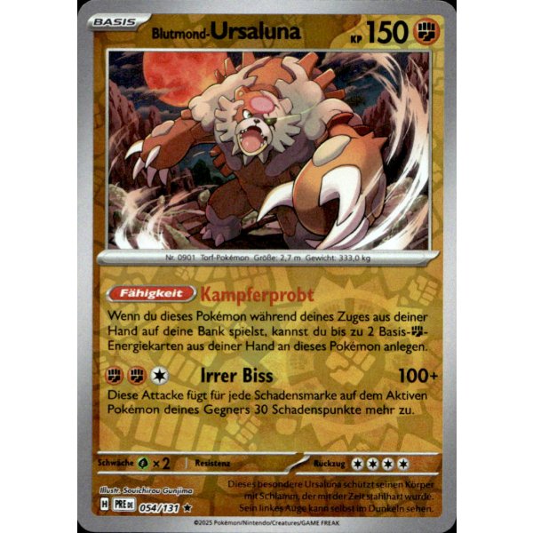 Blutmond-Ursaluna 054/131 Holo REVERSE HOLO