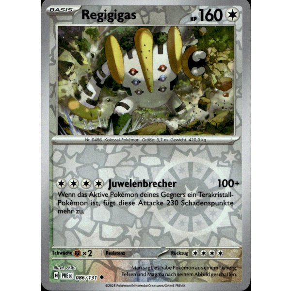 Regigigas 086/131 REVERSE HOLO