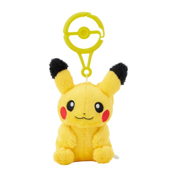 Pokemon Pikachu Pl&uuml;sch Schl&uuml;sselanh&auml;nger mit Karabiner 7 cm