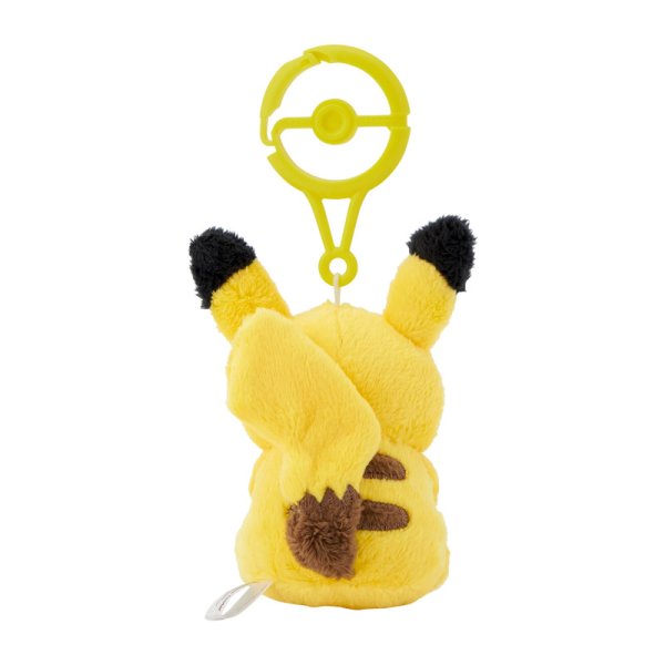 Pokemon Pikachu Pl&uuml;sch Schl&uuml;sselanh&auml;nger mit Karabiner 7 cm