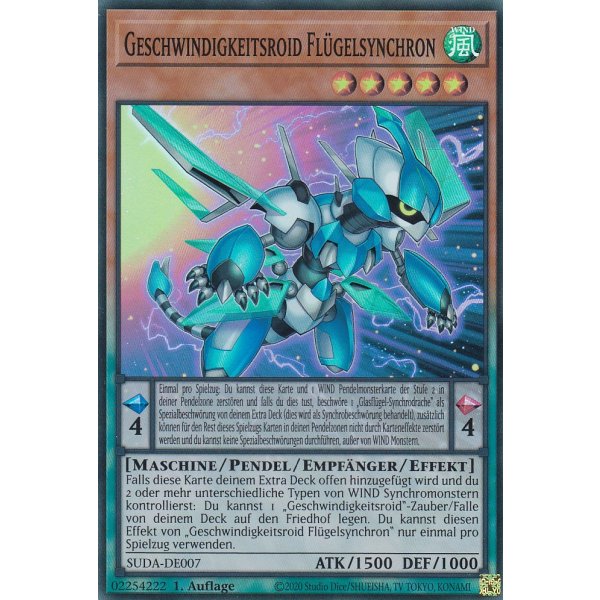 Geschwindigkeitsroid Fl&uuml;gelsynchron SUDA-DE007 (Super Rare)