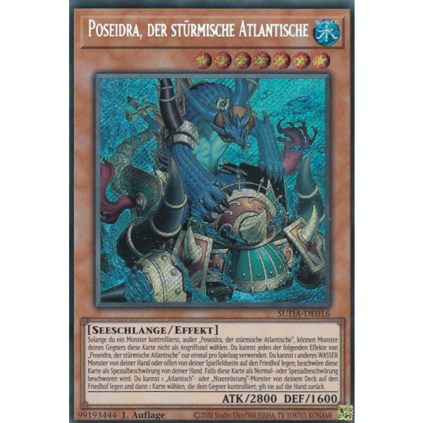 Poseidra, der st&uuml;rmische Atlantische  SUDA-DE016 (Secret Rare)