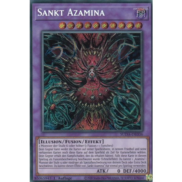 Sankt Azamina SUDA-DE036 (Secret Rare)