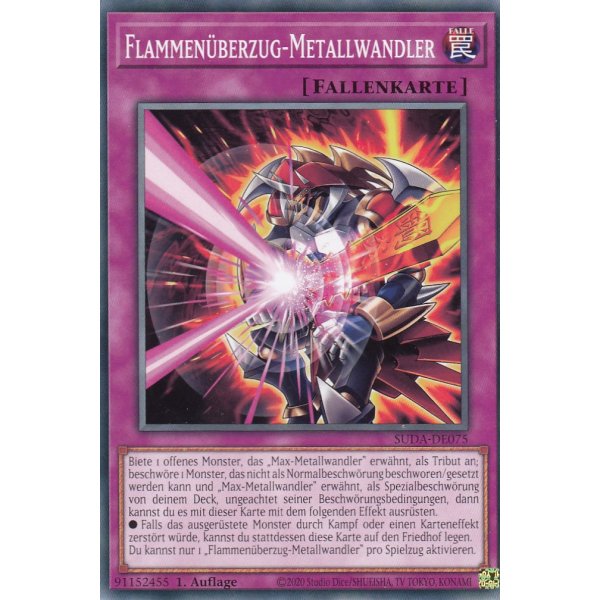 Flammen&uuml;berzug-Metallwandler SUDA-DE075